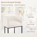 Set of 2 Modern Bar Stools with Backrest