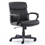 Sleek Black Executive Office Chair with Lumbar Support