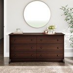 Sonoma Espresso Double Dresser with 6 Drawers