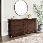 Sonoma Espresso Double Dresser with 6 Drawers
