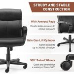 Sleek Black Executive Office Chair with Lumbar Support