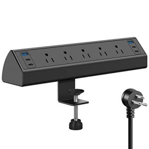 Clamp-On Power Strip with USB-C Fast Charging