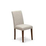 Classic Parson Chairs in Doeskin Linen - Set of 2