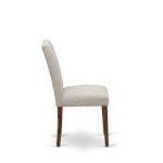 Classic Parson Chairs in Doeskin Linen - Set of 2