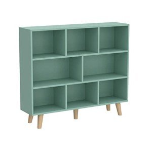Tiffany Green 3-Tier Wooden Open Shelf Bookcase