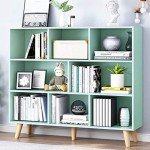 Tiffany Green 3-Tier Wooden Open Shelf Bookcase