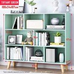 Tiffany Green 3-Tier Wooden Open Shelf Bookcase