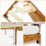 Rustic Scandinavian Queen Bed Frame with Headboard