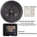 Geevon 14-Inch Retro Wall Clock with Hygrometer