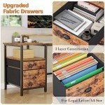 L-Shaped Rustic Home Office Desk with Power Outlet