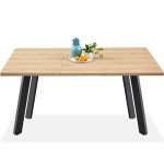 Extendable Modern Dining Table for 6 - Oak