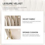 Velvet Dining Chairs Set of 2 with Gold Legs