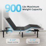 Queen Adjustable Bed Frame with Massage & USB Ports