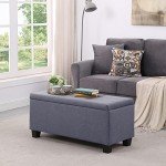 Tassullo Set of 3 Hinged Storage Ottomans