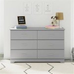 Storkcraft Brookside 6-Drawer Dresser in Pebble Gray