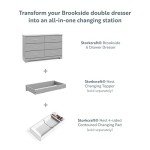Storkcraft Brookside 6-Drawer Dresser in Pebble Gray