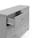 Storkcraft Brookside 6-Drawer Dresser in Pebble Gray