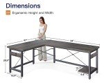 Coleshome 59" Corner Gaming Desk in Grey Oak