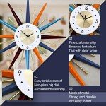 22-Inch Mid Century Starburst Wall Clock