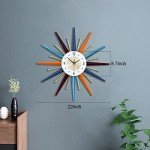 22-Inch Mid Century Starburst Wall Clock