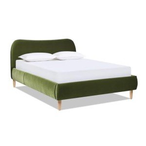 Jennifer Taylor Modern Velvet Upholstered Bed Frame