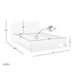 Jennifer Taylor Modern Velvet Upholstered Bed Frame