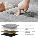 Foldable Storage Ottoman Bench - Ash Gray