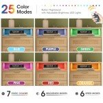 Set of 2 Rattan Nightstands with Charging Station