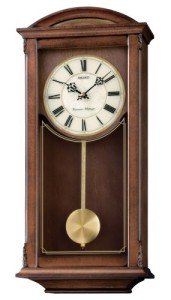 Seiko Arched Wall Clock with Pendulum and Chimes