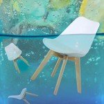 GOTMINSI Set of 2 Modern Dining Shell Chairs