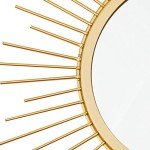 Set of 3 Gold Sunburst Wall Mirrors