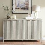 Oxford Fluted Storage Cabinet with Adjustable Shelves