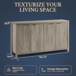 Oxford Fluted Storage Cabinet with Adjustable Shelves