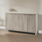 Oxford Fluted Storage Cabinet with Adjustable Shelves
