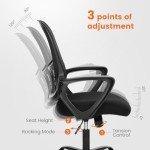 Ergonomic Mid-Back Mesh Office Executive Chair