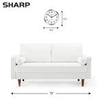 Silent Quartz Wall Clock – Silver Chrome 12 Inch