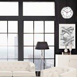 Silent Quartz Wall Clock – Silver Chrome 12 Inch