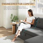 L Shaped Sleeper Sofa with Storage Chaise