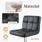 Set of 4 Adjustable Swivel Bar Stools