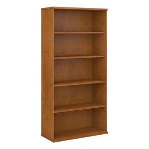Tall 5-Shelf Bookcase in Natural Cherry Finish