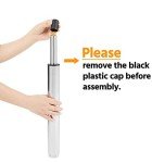 Set of 2 Black Adjustable Bar Stools