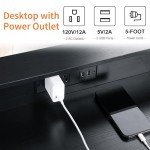 Black LED Dresser with 9 Drawers and Charging Station