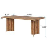 Tribesigns 63-Inch Farmhouse Dining Table for 6