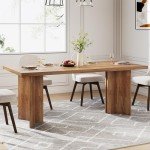Tribesigns 63-Inch Farmhouse Dining Table for 6