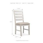Modern Farmhouse Dining Chairs - Whitewash, Set of 2