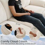 HALLYBEE Modular Deep Seat Sectional Sofa Set