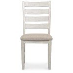 Modern Farmhouse Dining Chairs - Whitewash, Set of 2