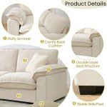 HALLYBEE Modular Deep Seat Sectional Sofa Set