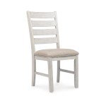 Modern Farmhouse Dining Chairs - Whitewash, Set of 2