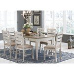 Modern Farmhouse Dining Chairs - Whitewash, Set of 2